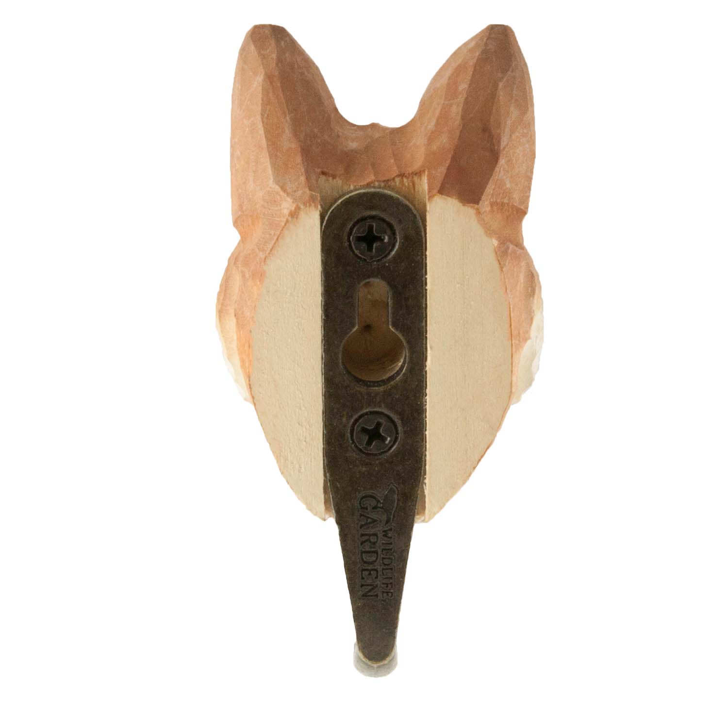 Wildlife Garden Haken Fuchs handgeschnitzt