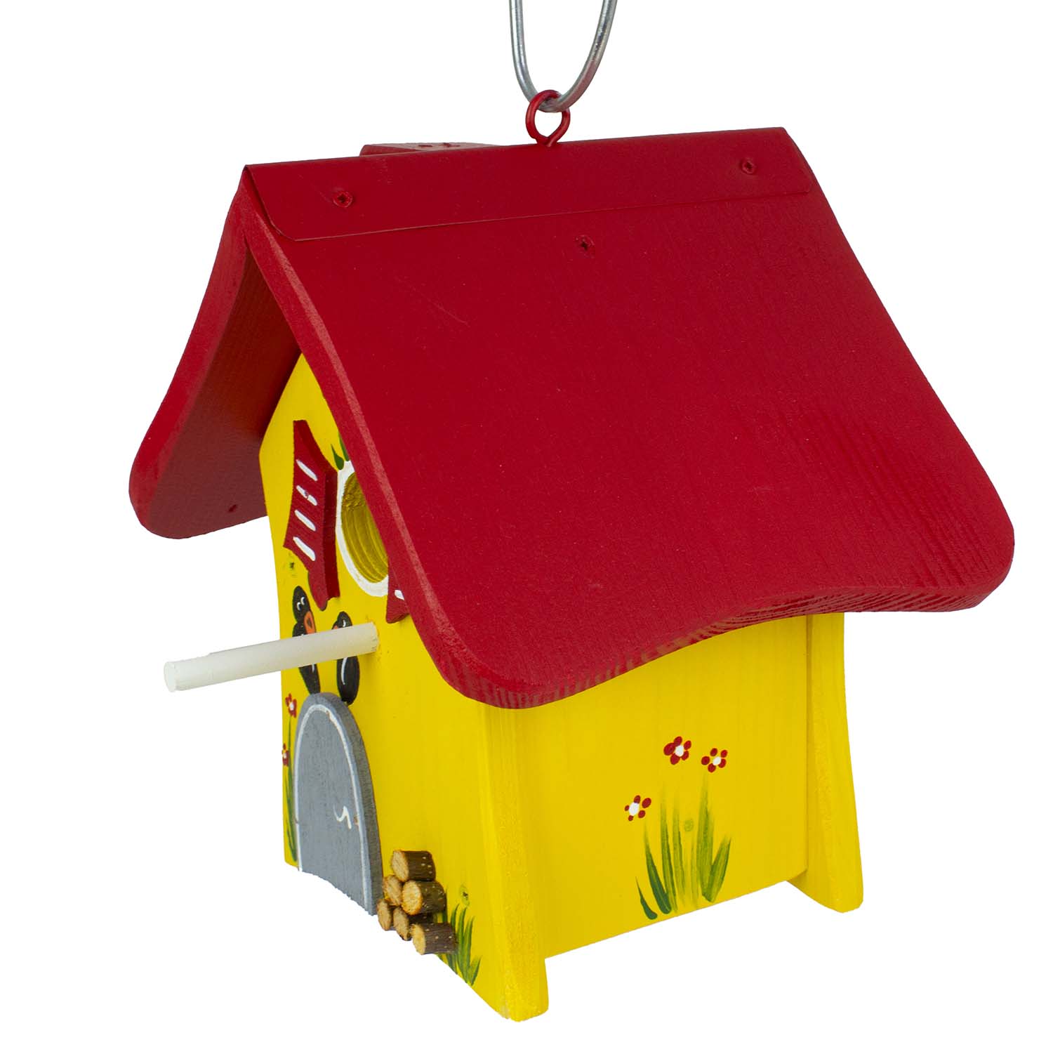 Vogelvilla Nistkasten  Waldhütte "Rendezvous" gelb