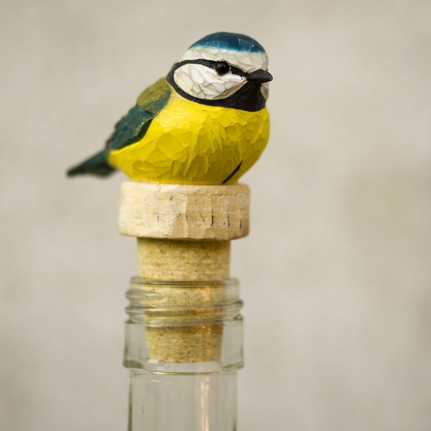 Flaschenverschluss Blaumeise
