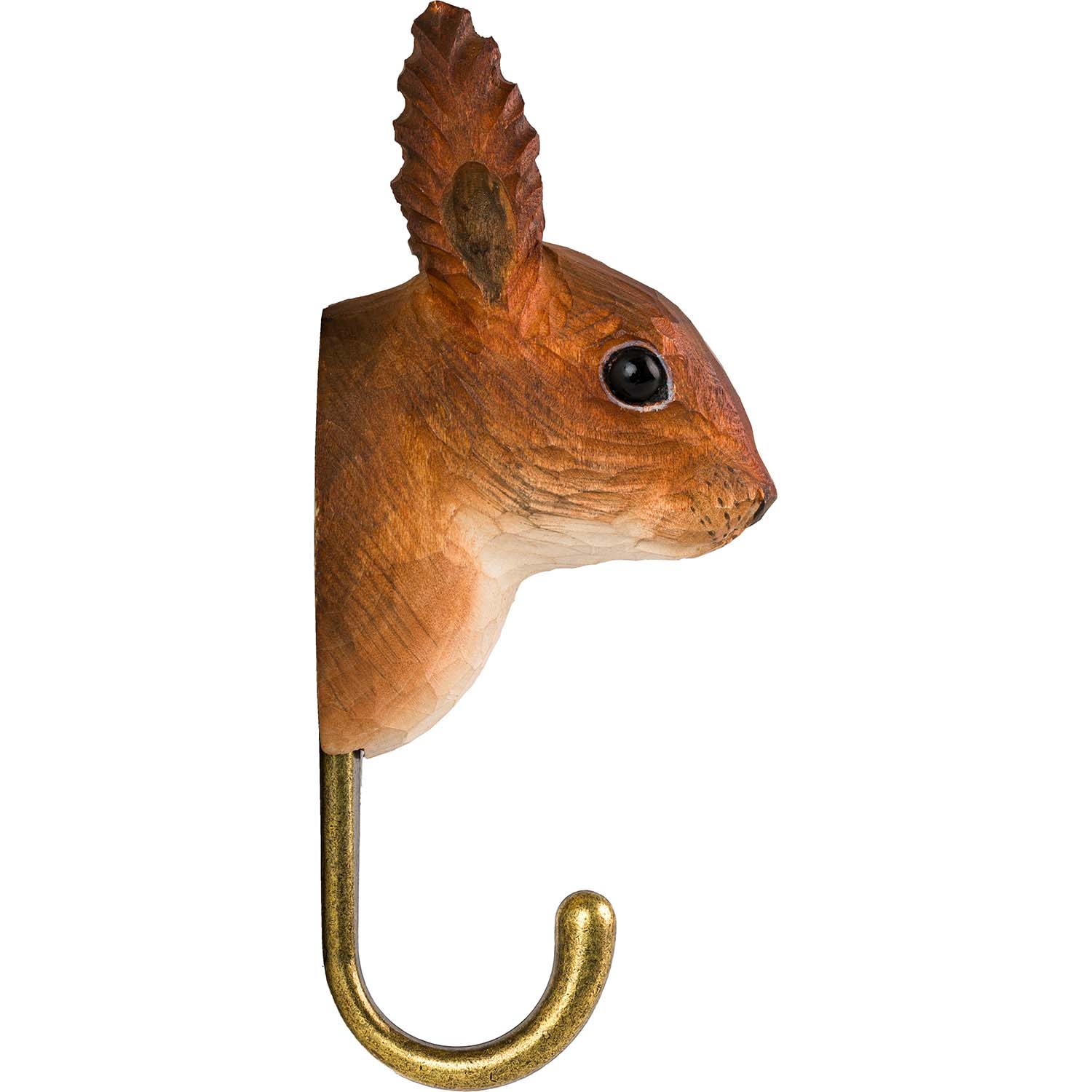Wildlife Garden Haken Eichhörnchen handgeschnitzt