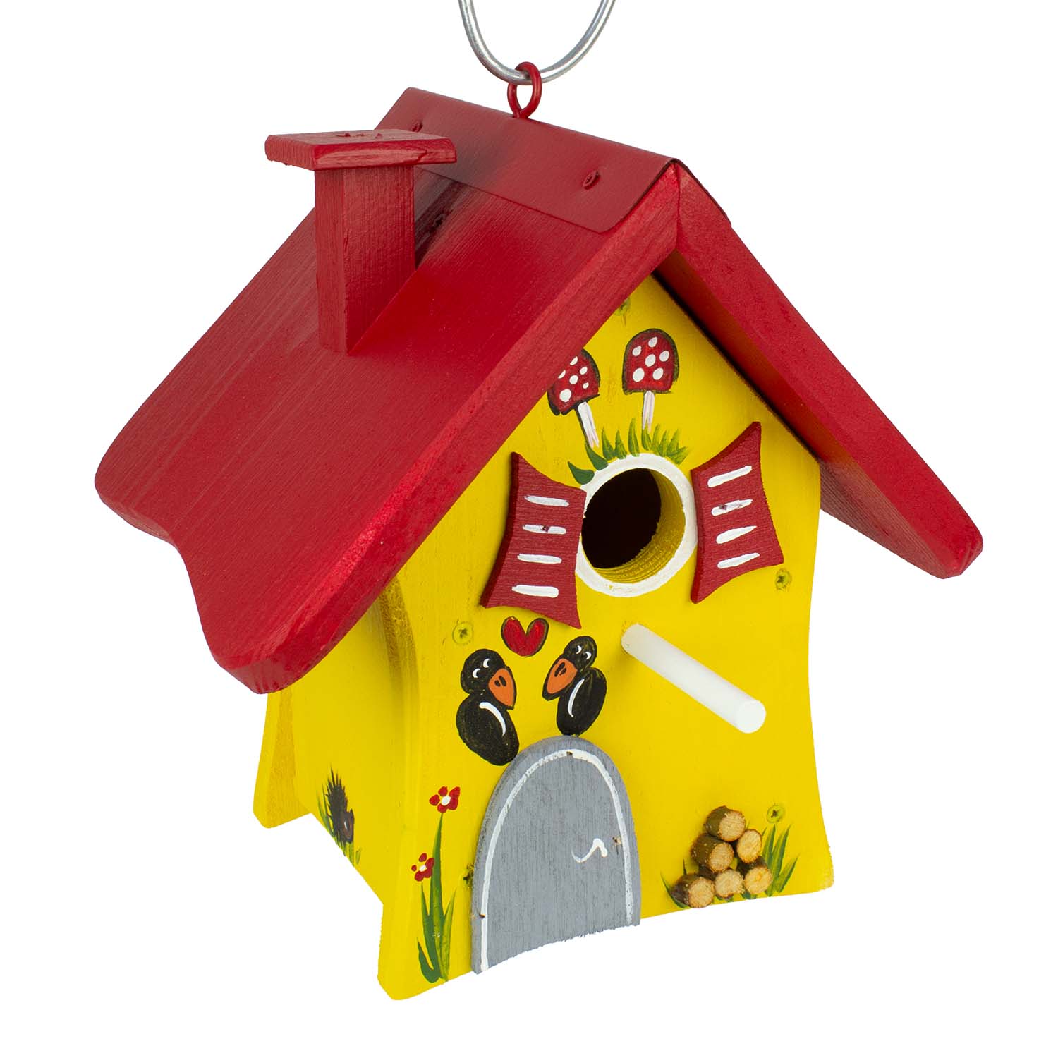 Vogelvilla Nistkasten  Waldhütte "Rendezvous" gelb