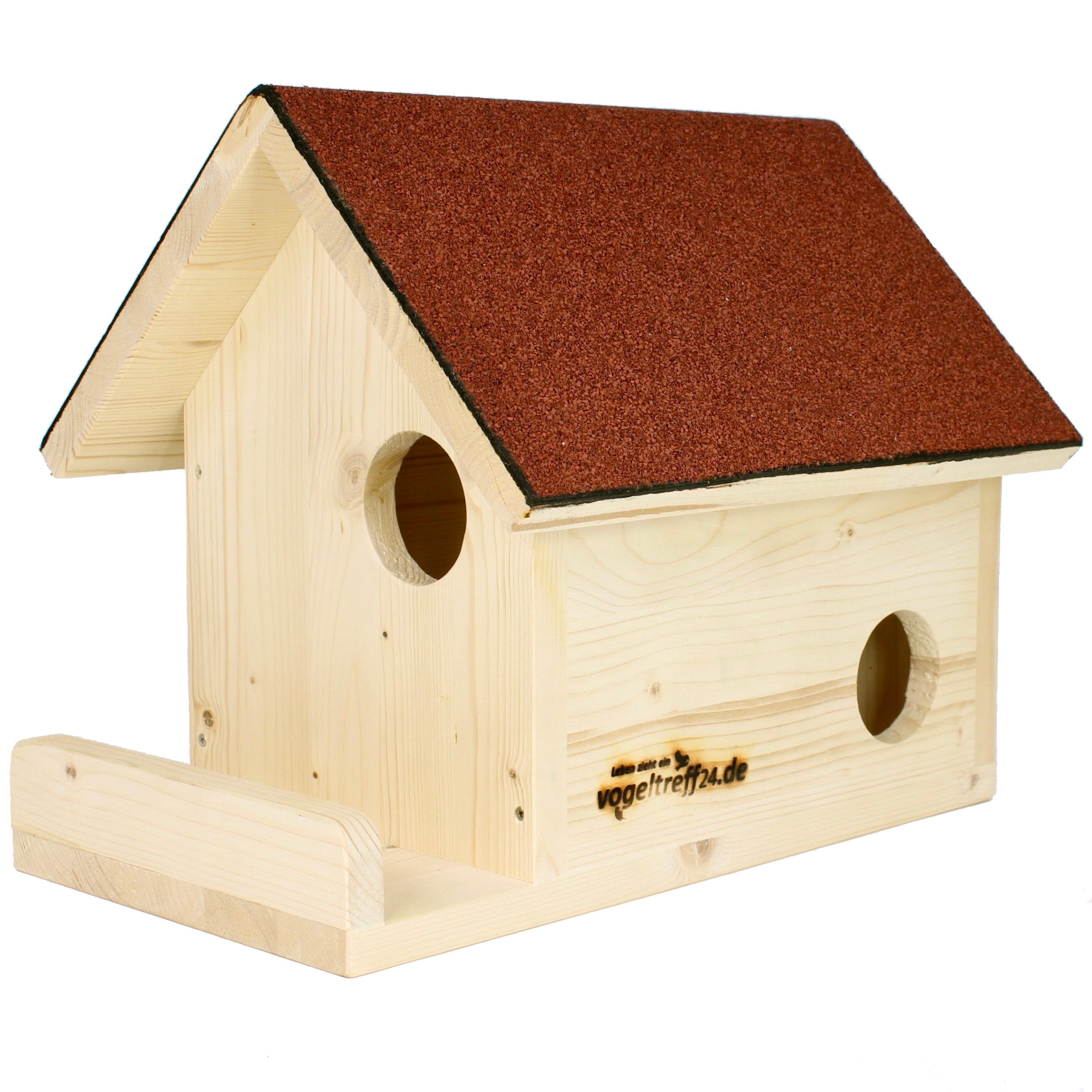 Eichhörnchen-Haus aus Massivholz mit Teerpappe