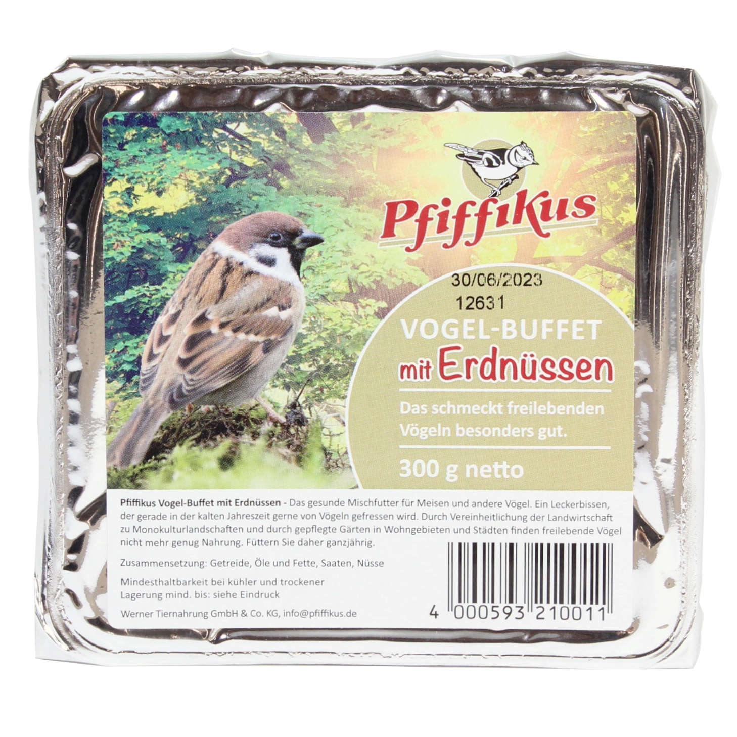 11 x Pfiffikus Vogel-Buffets je 300g Erdnuss-Energiekuchen SPARPAKET