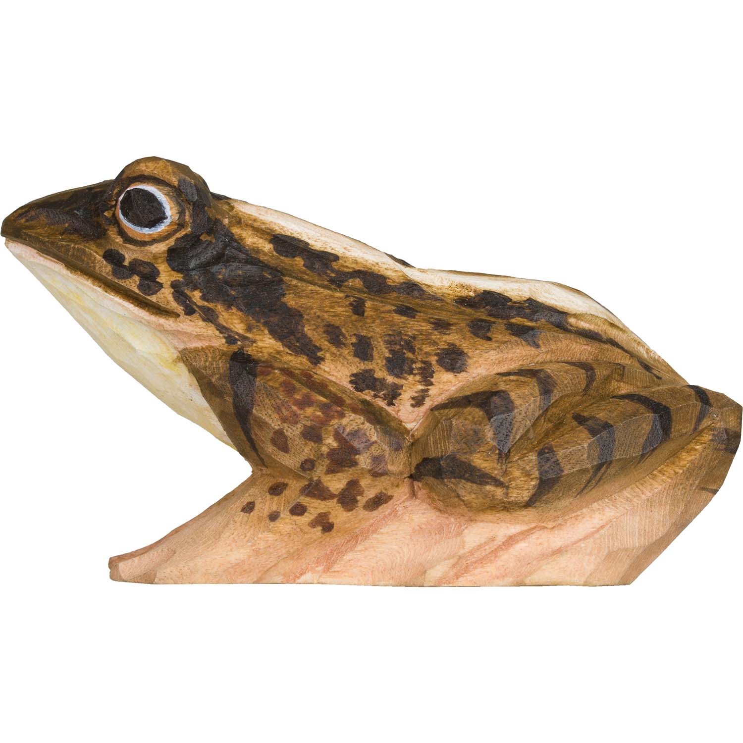 Moorfrosch handgeschnitzt