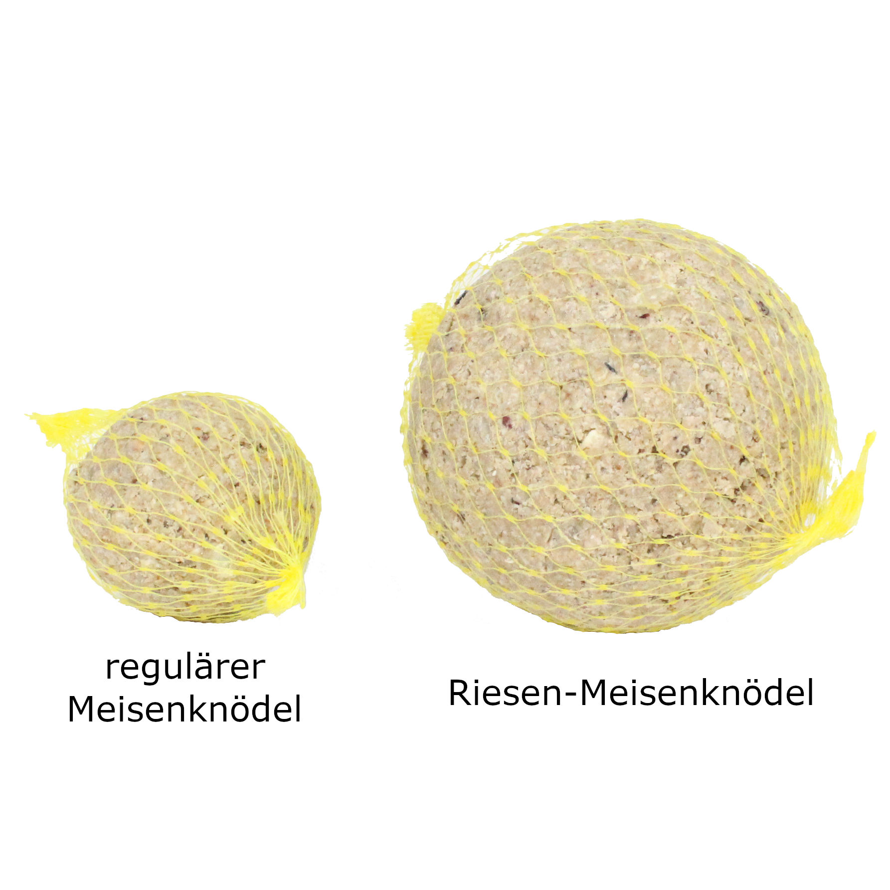 2 x Riesen-Meisenknödel je 500g MIT Netz