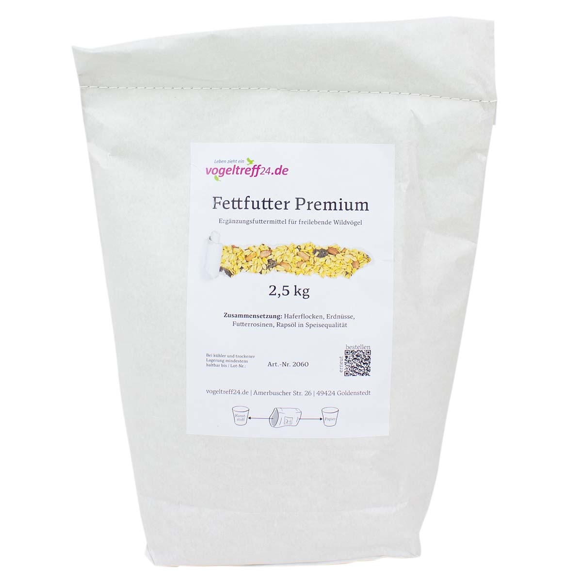 Premium Fettfutter 2,5 kg