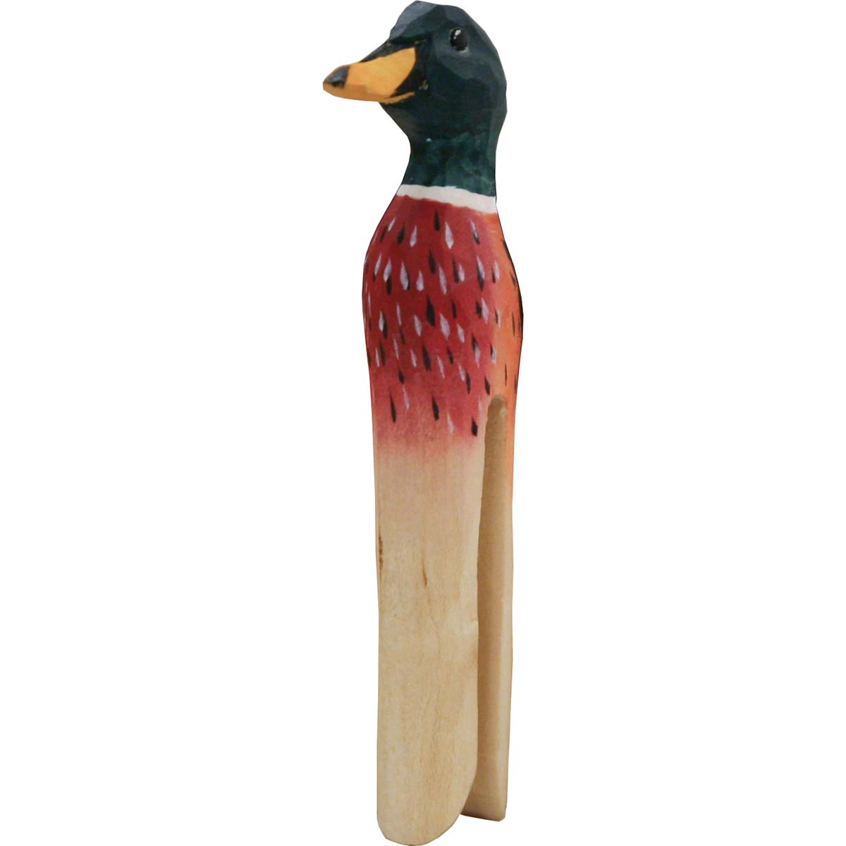 Ente Wäscheklammer handgeschnitzt