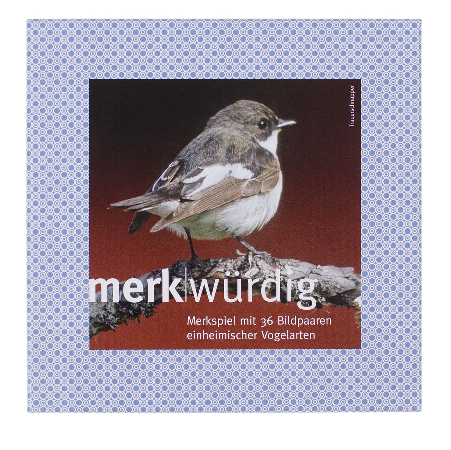Merk-Spiel einheimische Vögel Vogelkunde 36 Bildpaare