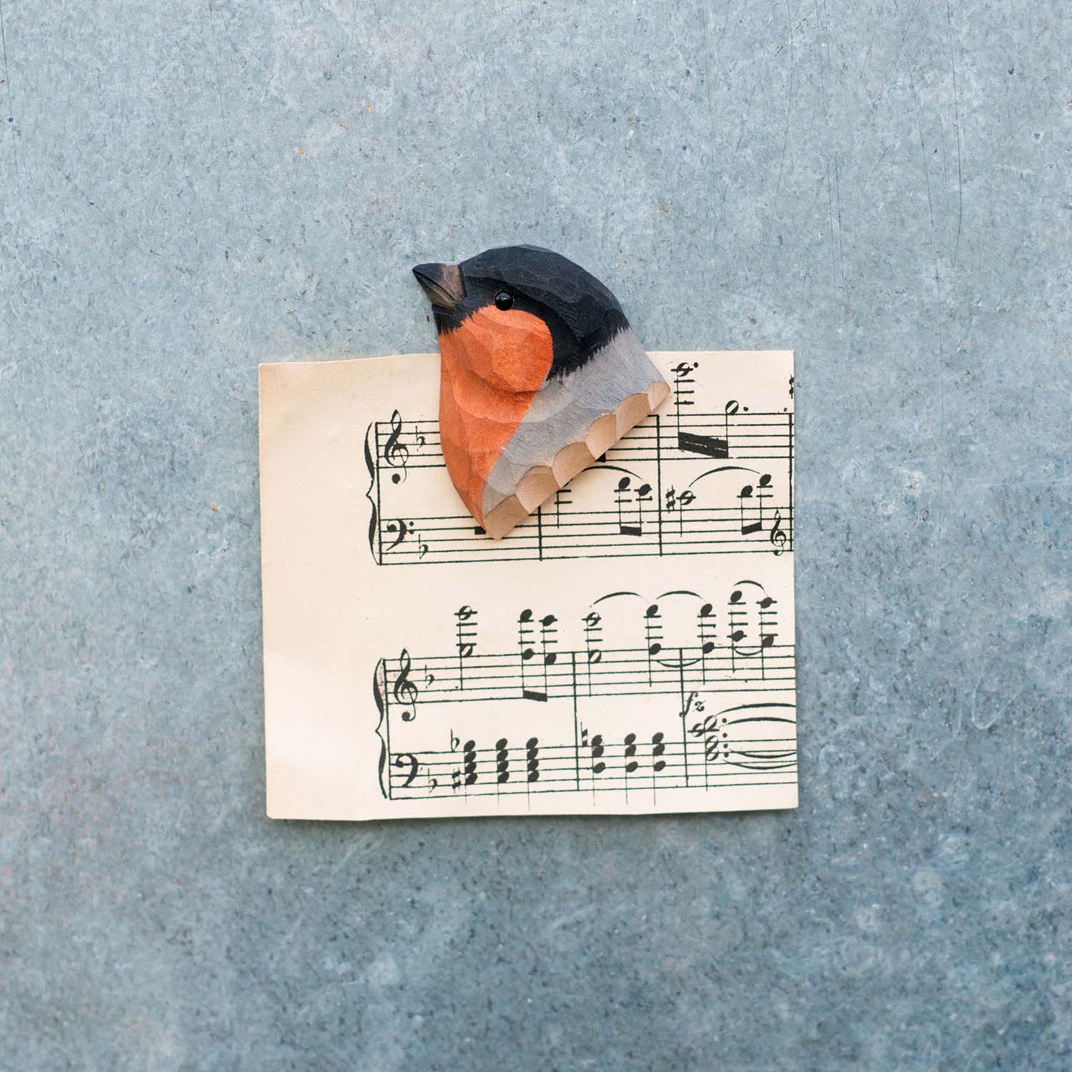Magnet Dompfaff / Gimpel handgeschnitzt