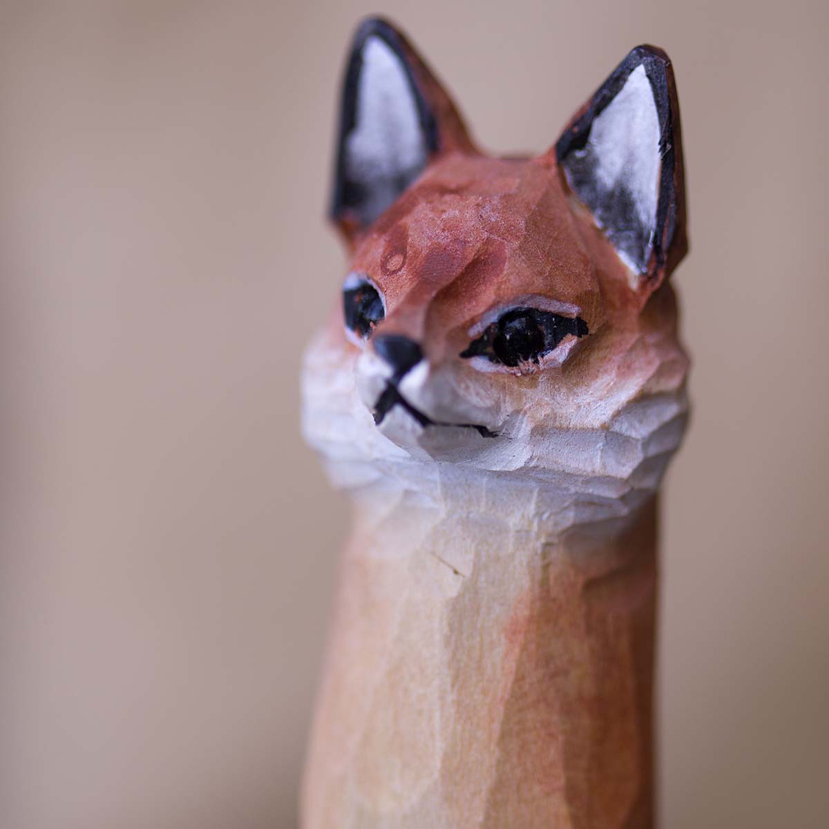 Fuchs Wäscheklammer handgeschnitzt