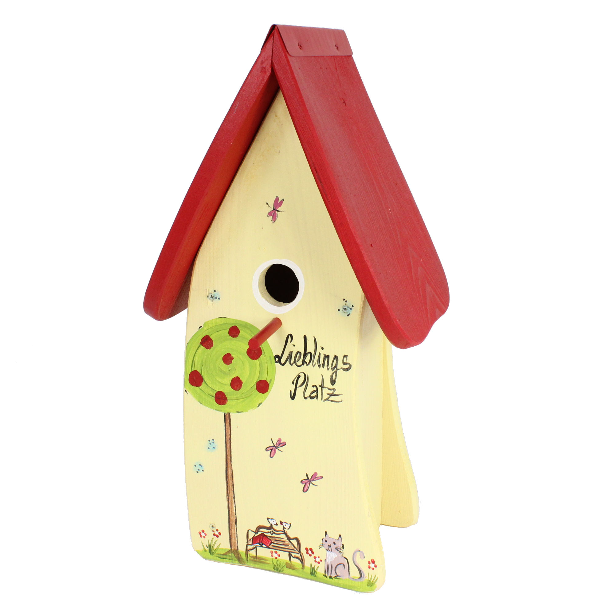 Vogelvilla Nistkasten hellgelb "Lieblingsplatz"