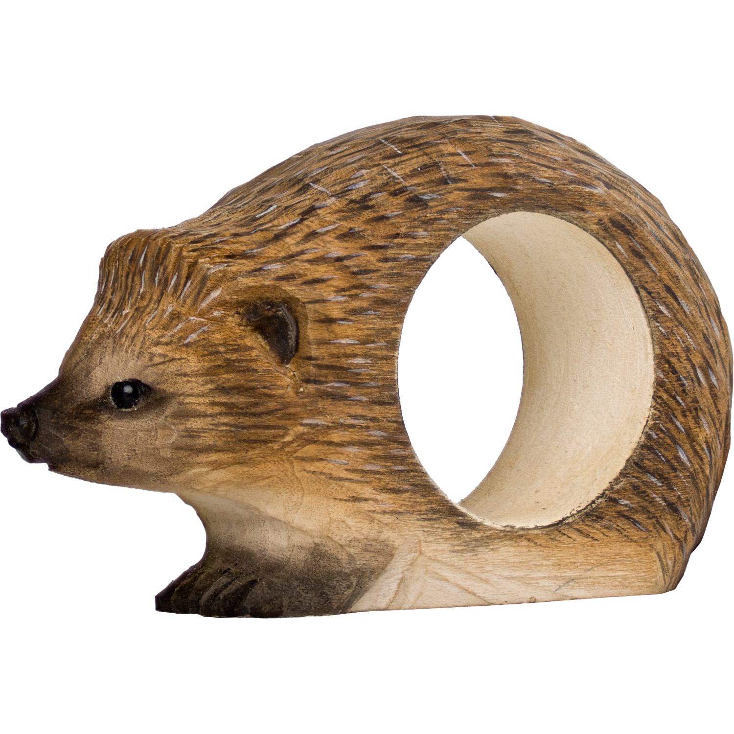 Serviettenring Igel handgeschnitzt