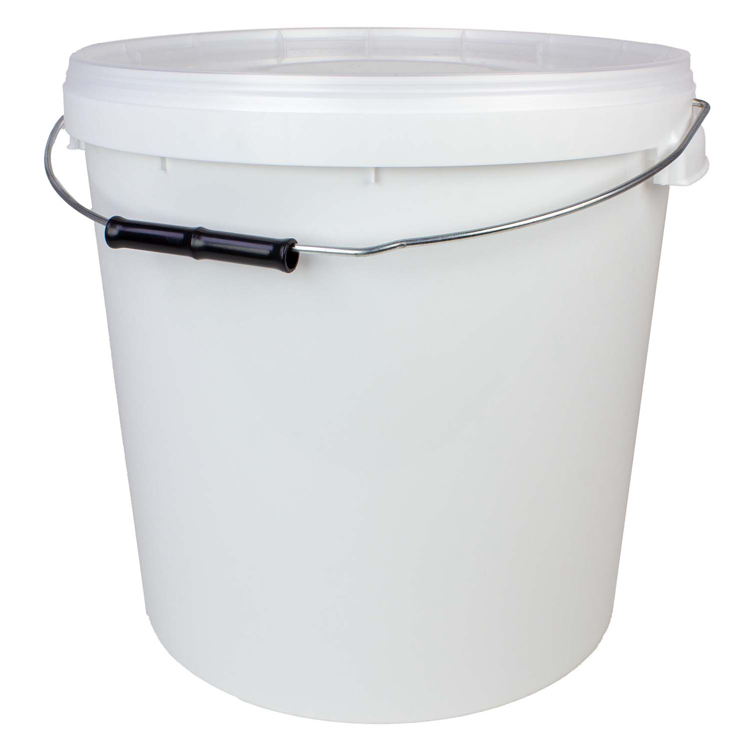 Futtereimer für Vogelfutter groß mit transparentem Deckel (20 L)