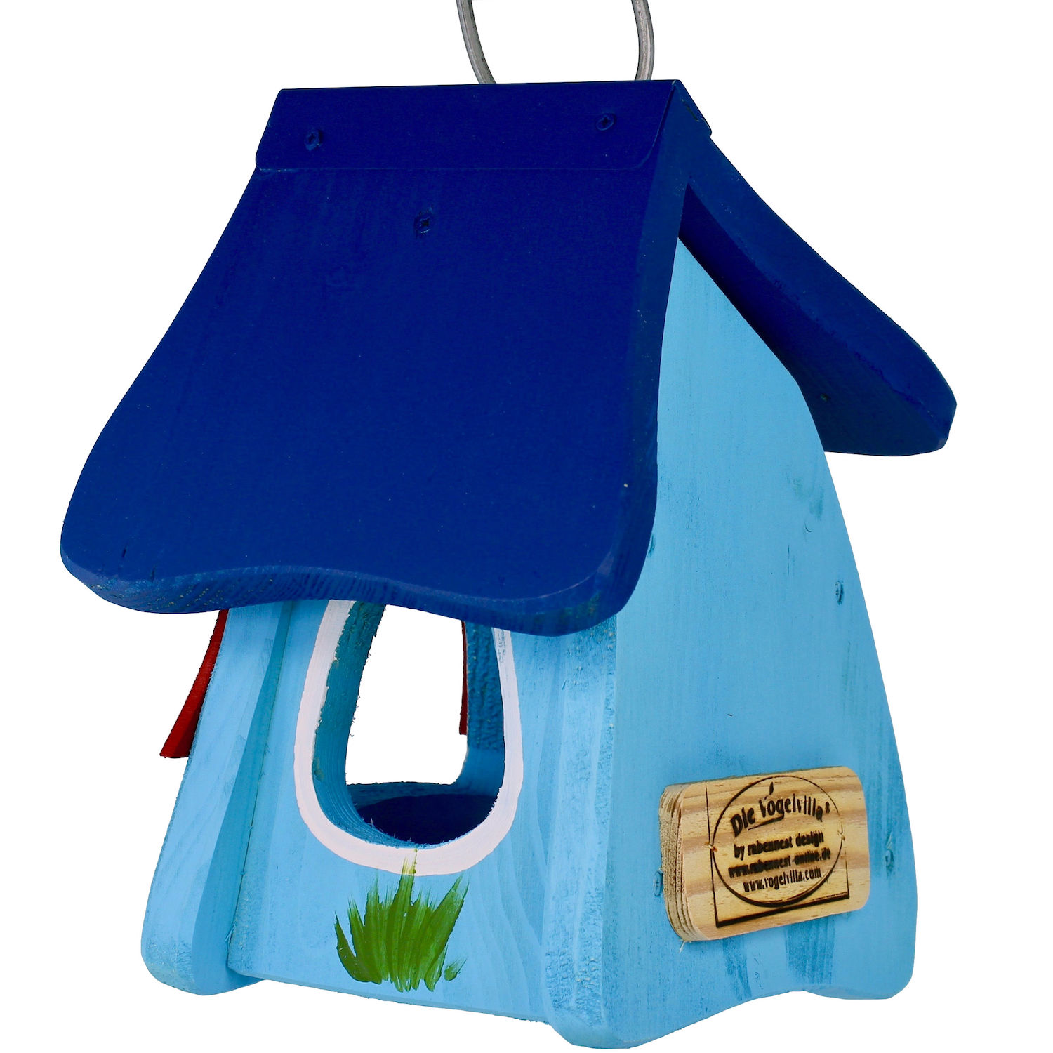 Vogelvilla Futterhaus Eulen blau