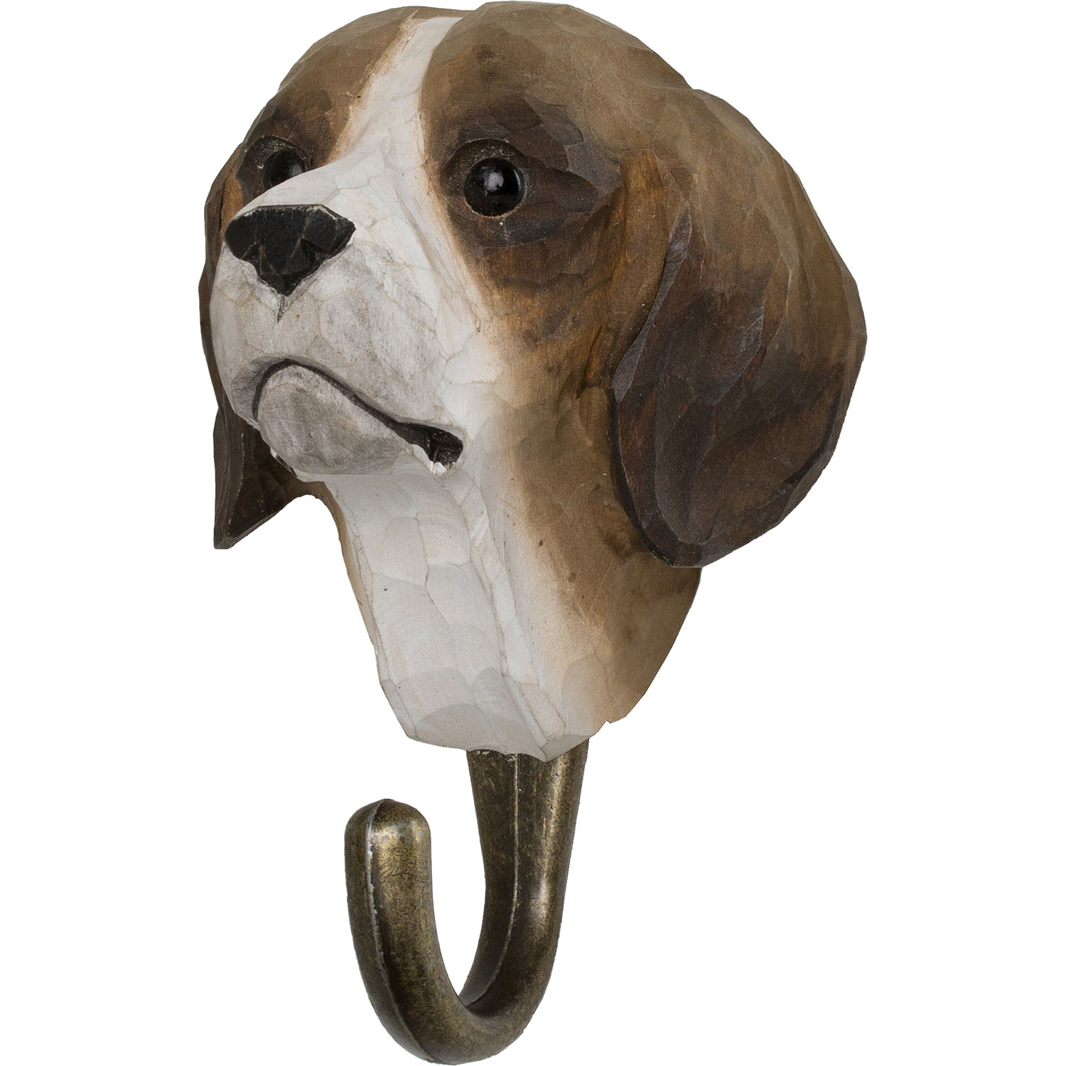 Wildlife Garden Haken Hund handgeschnitzt