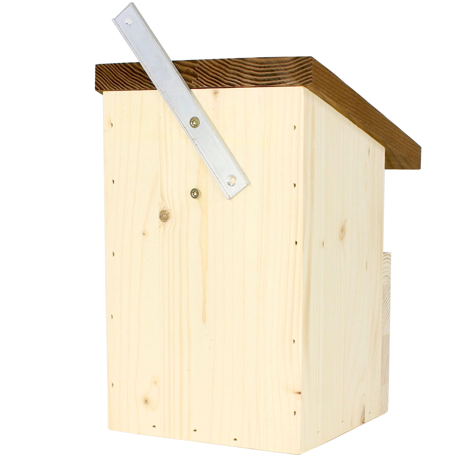 Nistkasten für Halbhöhlenbrüter mit Thermo-Holzdach