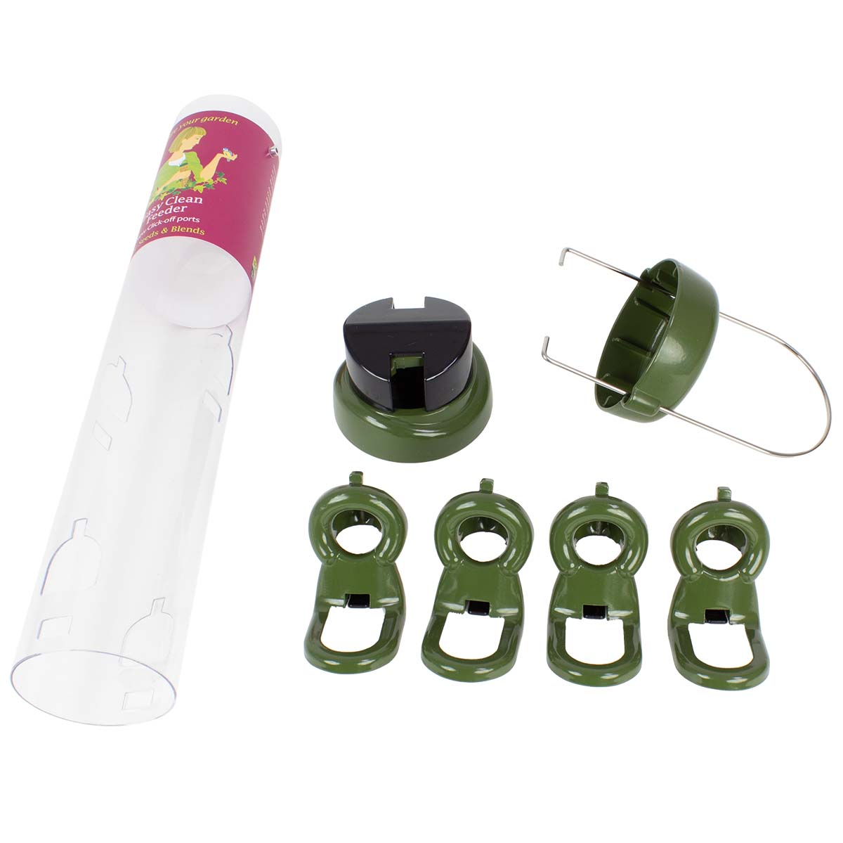 Schwegler Futtersäule Ring-Pull Pro Click MIDI grün