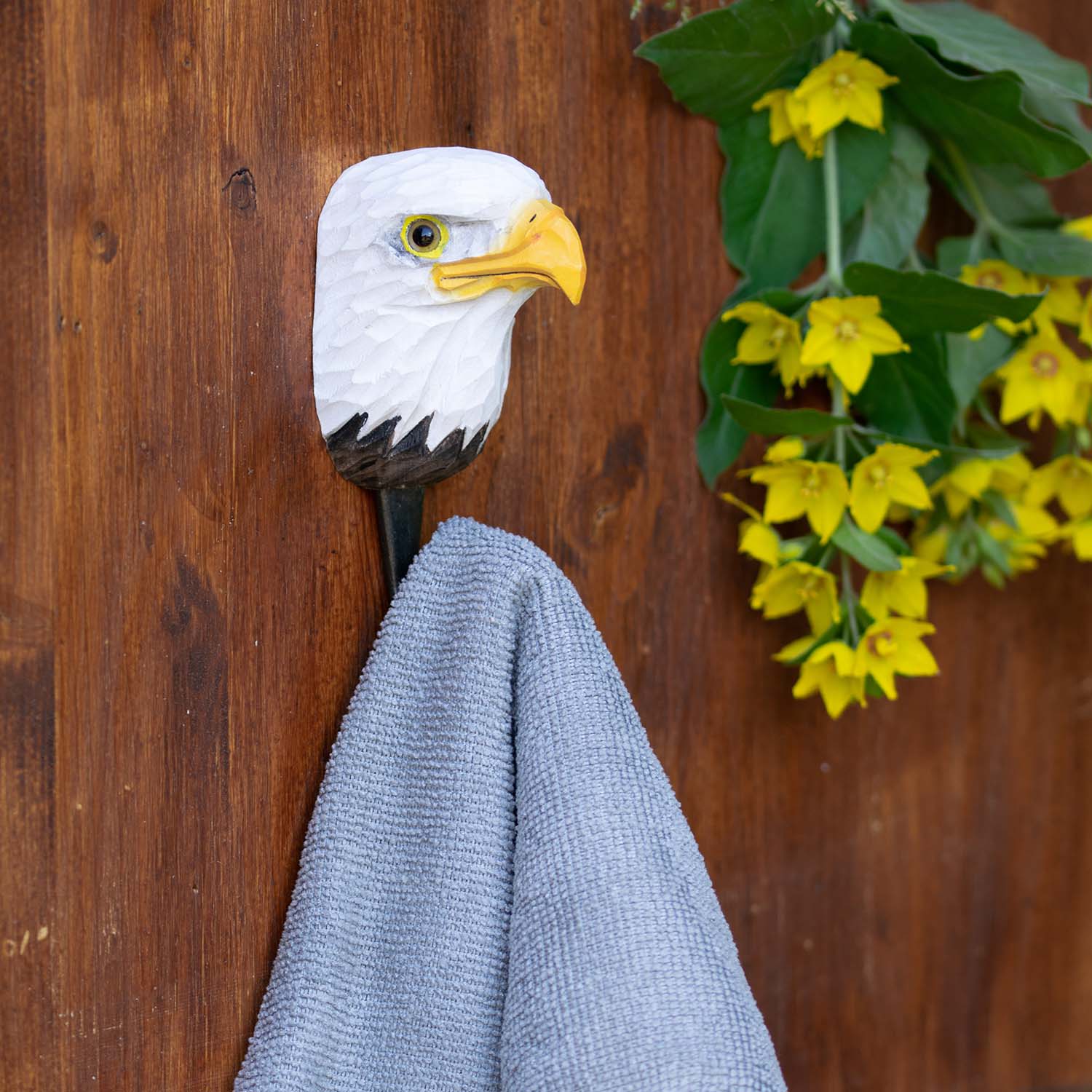 Wildlife Garden Haken Weißkopf-Seeadler handgeschnitzt