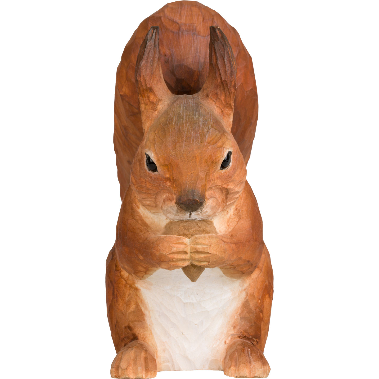 Rotes Eichhörnchen handgeschnitzt