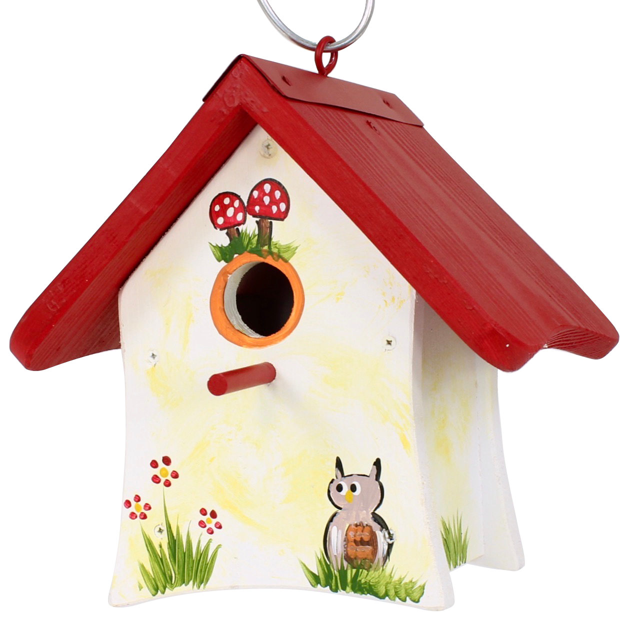 Vogelvilla Nistkasten Waldhütte Eule