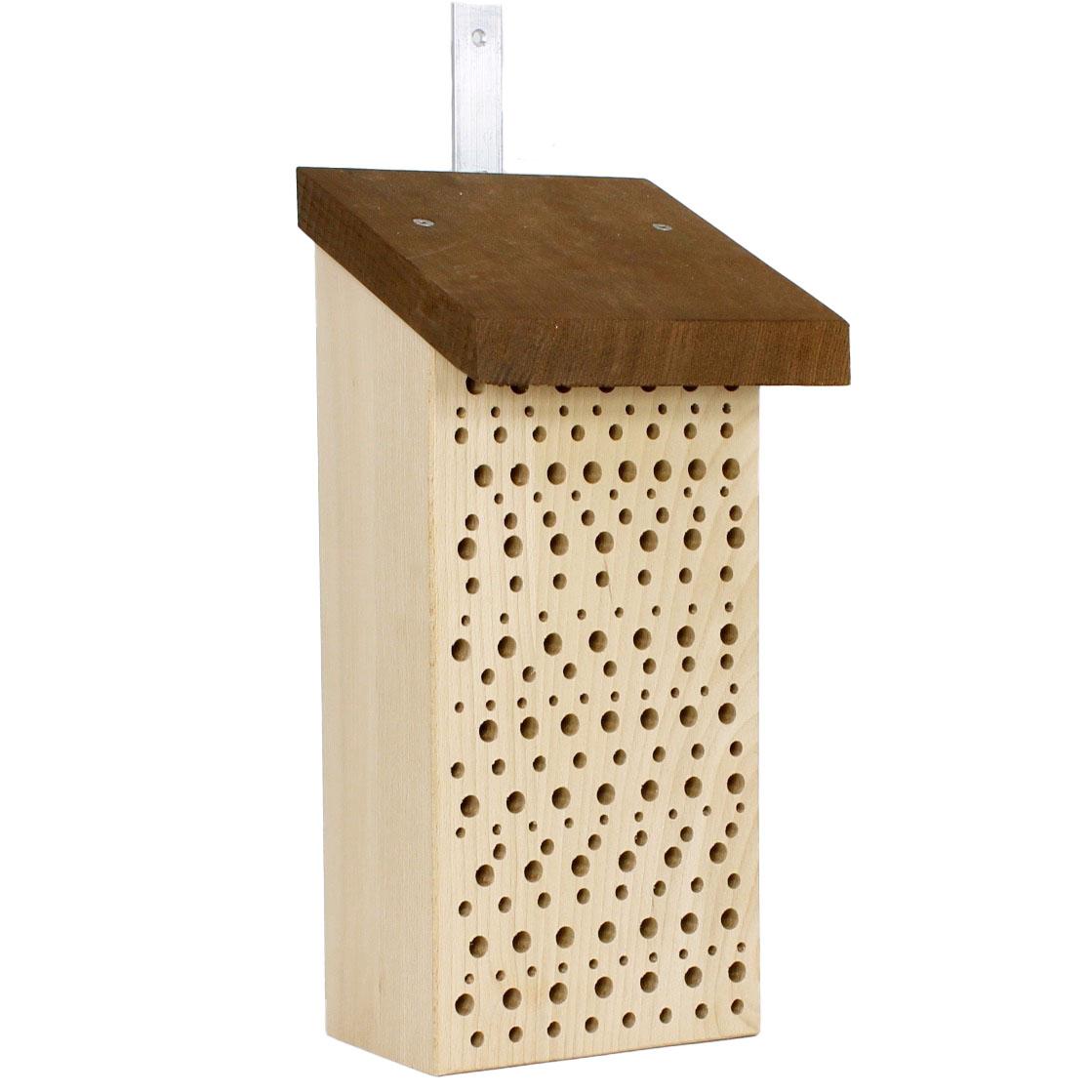 Insektenhotel Wildbienen - Tower mit Thermoholzdach