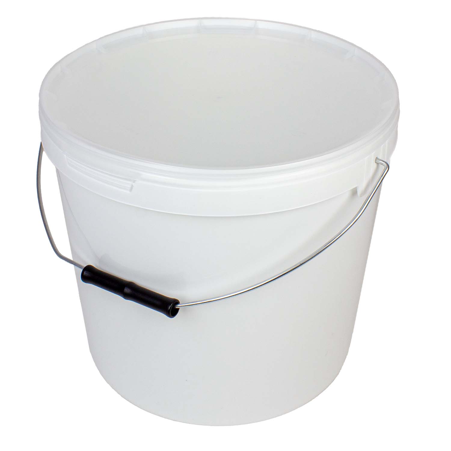 Futtereimer für Vogelfutter klein mit transparentem Deckel (12 L)