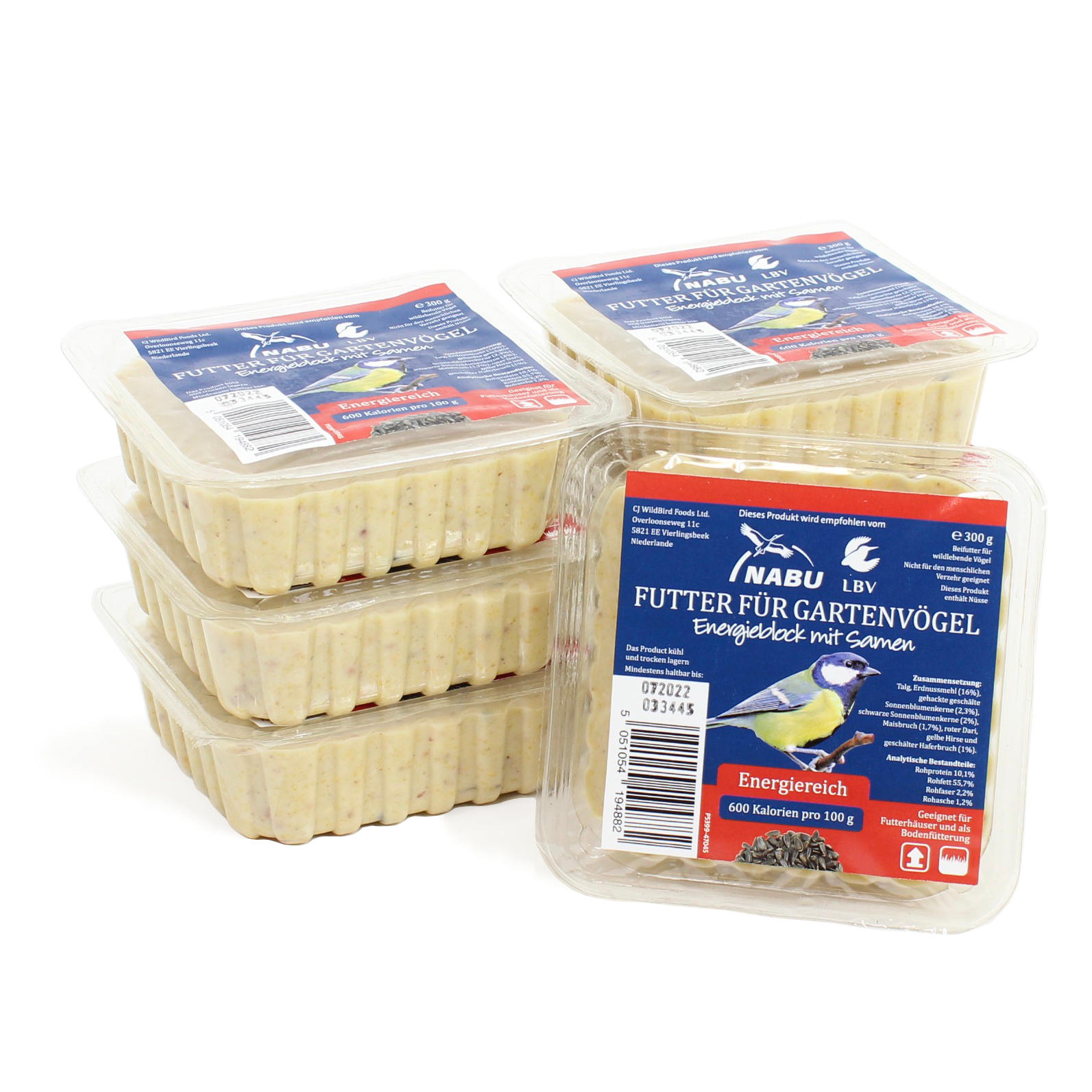 SPARPAKET 7 X 300g Energieblock mit Samen